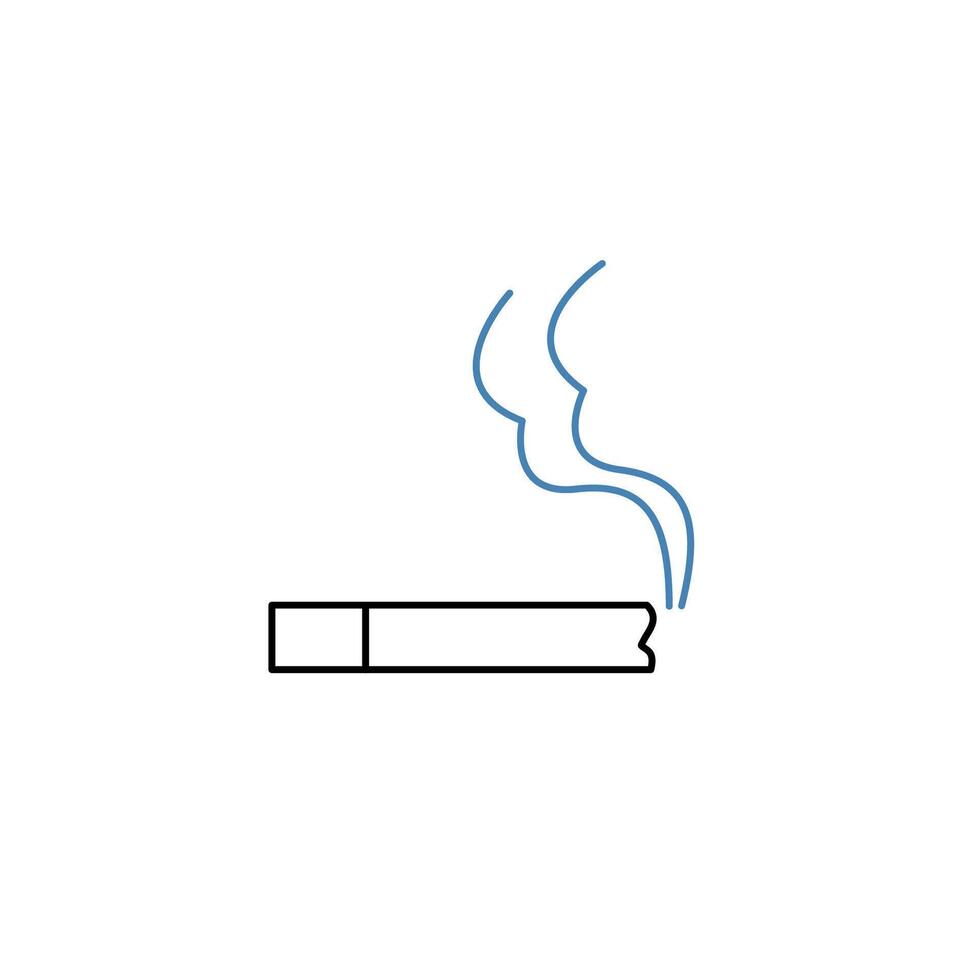 cigarette concept line icon. Simple element illustration. cigarette concept outline symbol design. vector