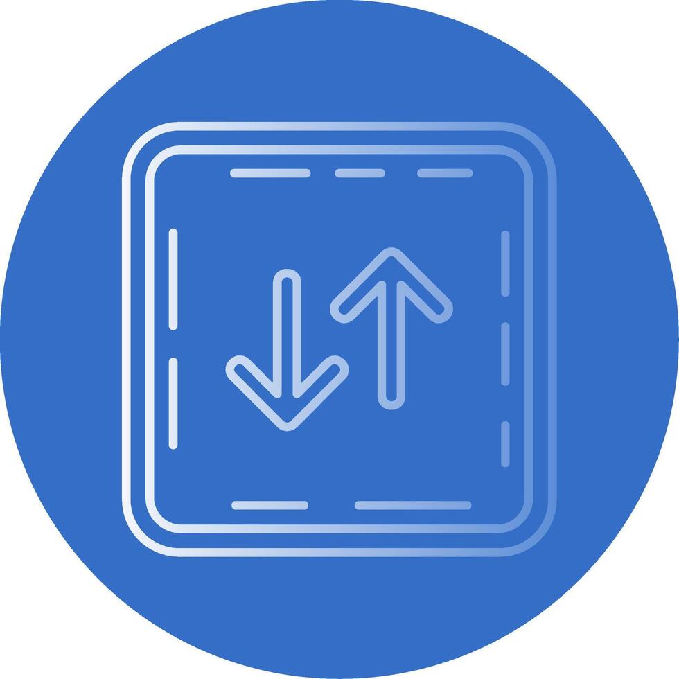 Swap Gradient Line Circle Icon vector