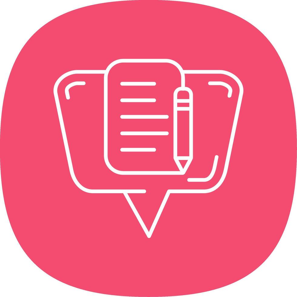 Edit Line Curve Icon vector