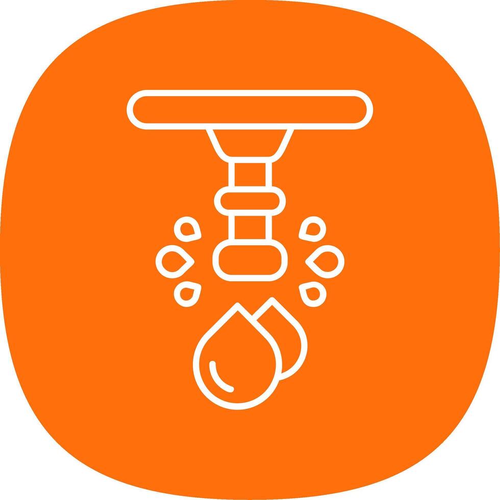 Water Line Curve Icon vector