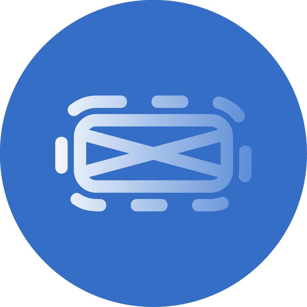 Elipse frame Gradient Line Circle Icon vector