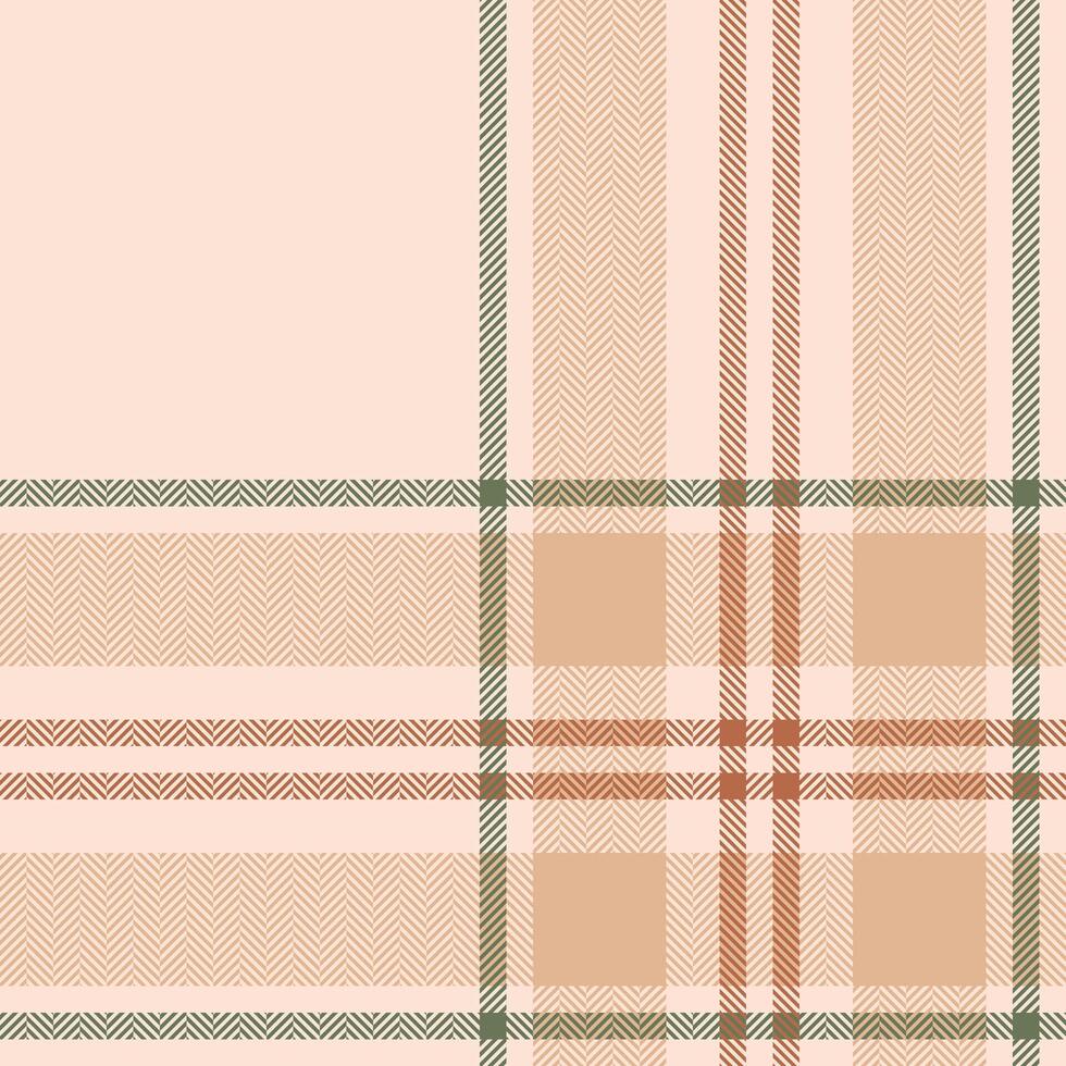 Plaid check pattern. Seamless fabric texture. Tartan textile print. vector