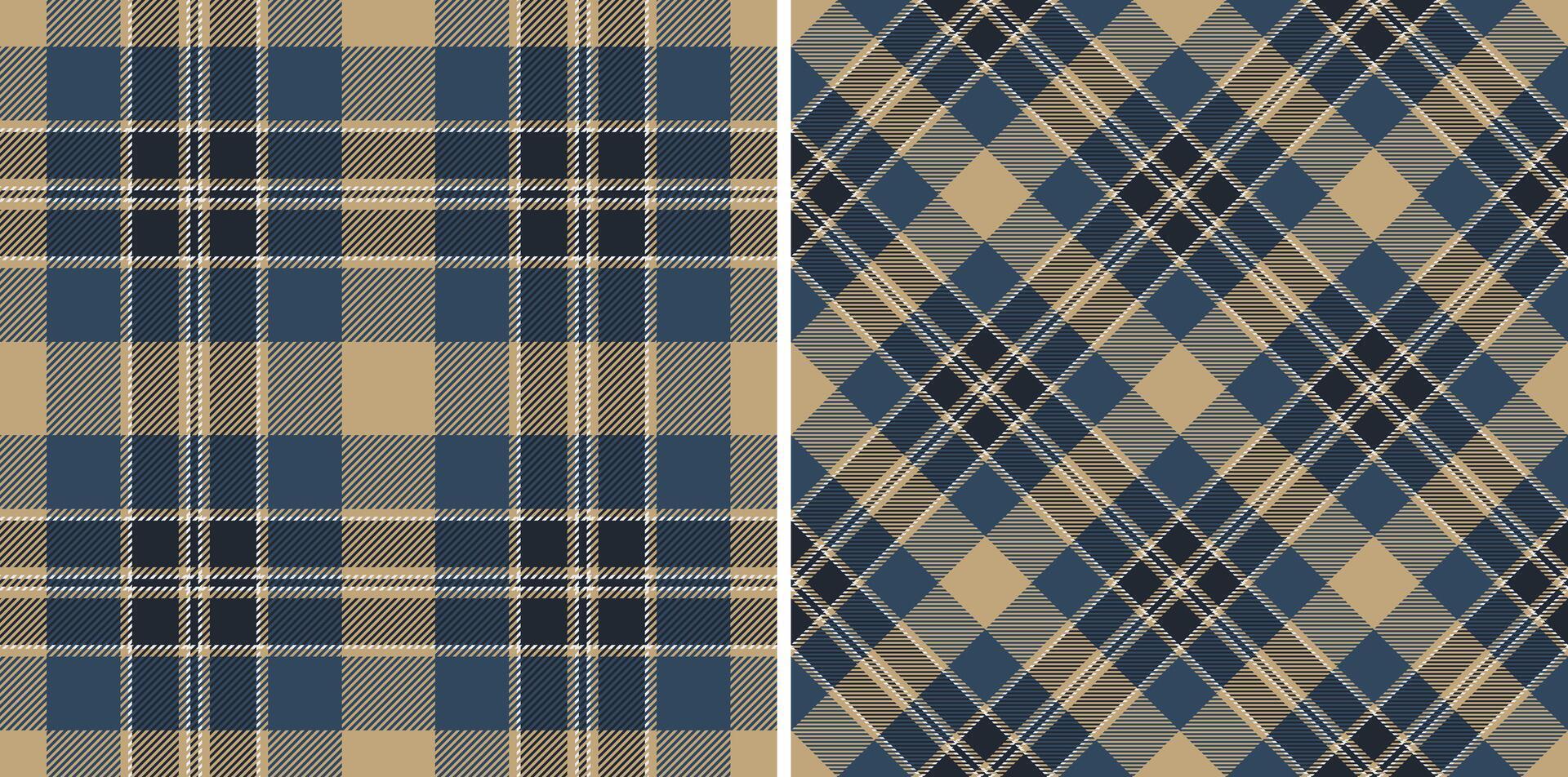 Plaid textile pattern of tartan background seamless with a fabric texture vector check.