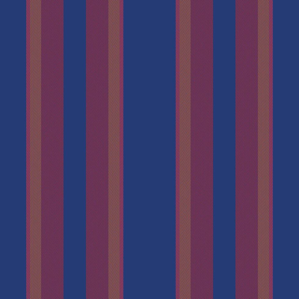 Vertical lines stripe pattern in blue. Vector stripes background fabric texture. Geometric striped line seamless abstract design.