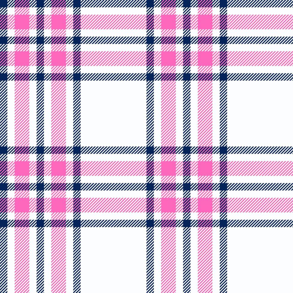 Plaid seamless pattern. Check fabric texture. Vector textile print.