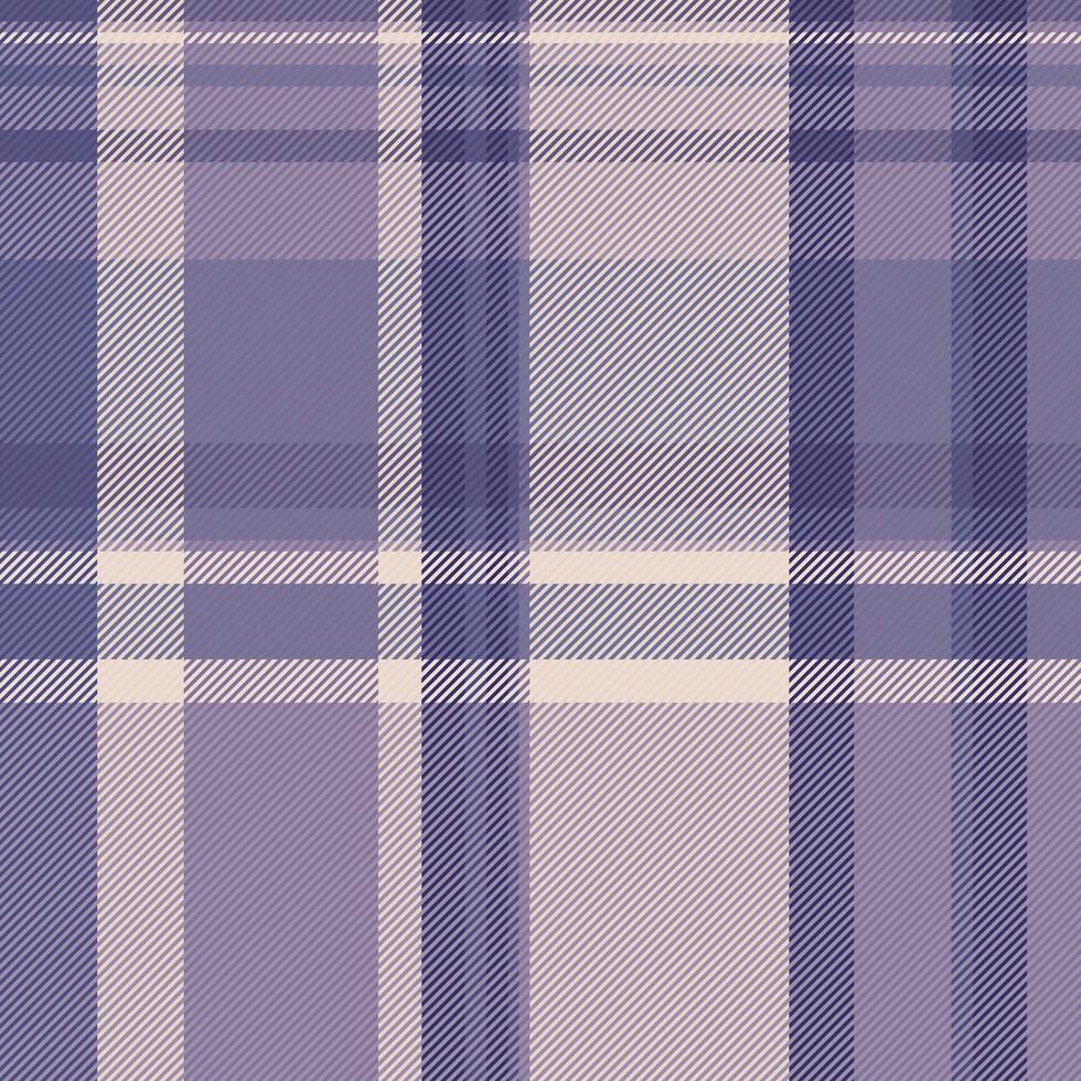 Fall check tartan seamless, french pattern texture vector. Silky fabric background plaid textile in pastel and light colors. vector