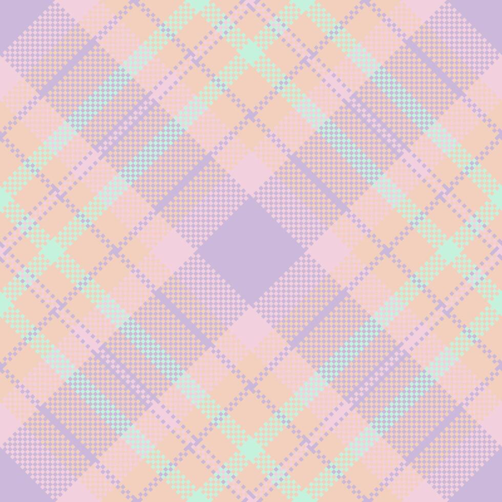 Fabric plaid texture of tartan vector pattern with a textile check background seamless.