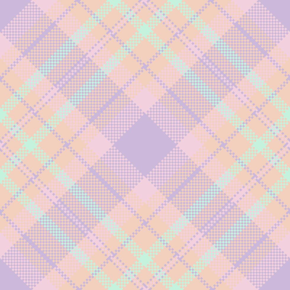 Fabric plaid texture of tartan vector pattern with a textile check background seamless.