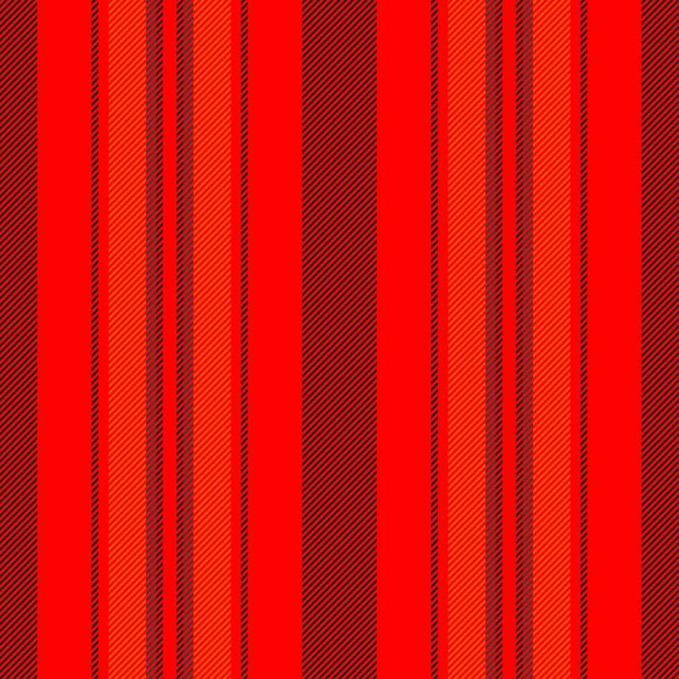 Pretty pattern seamless vector, model vertical stripe textile. Dark texture background lines fabric in red and dark colors. vector
