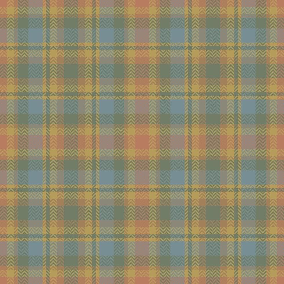 Plaid seamless pattern. Check fabric texture. Vector textile print.