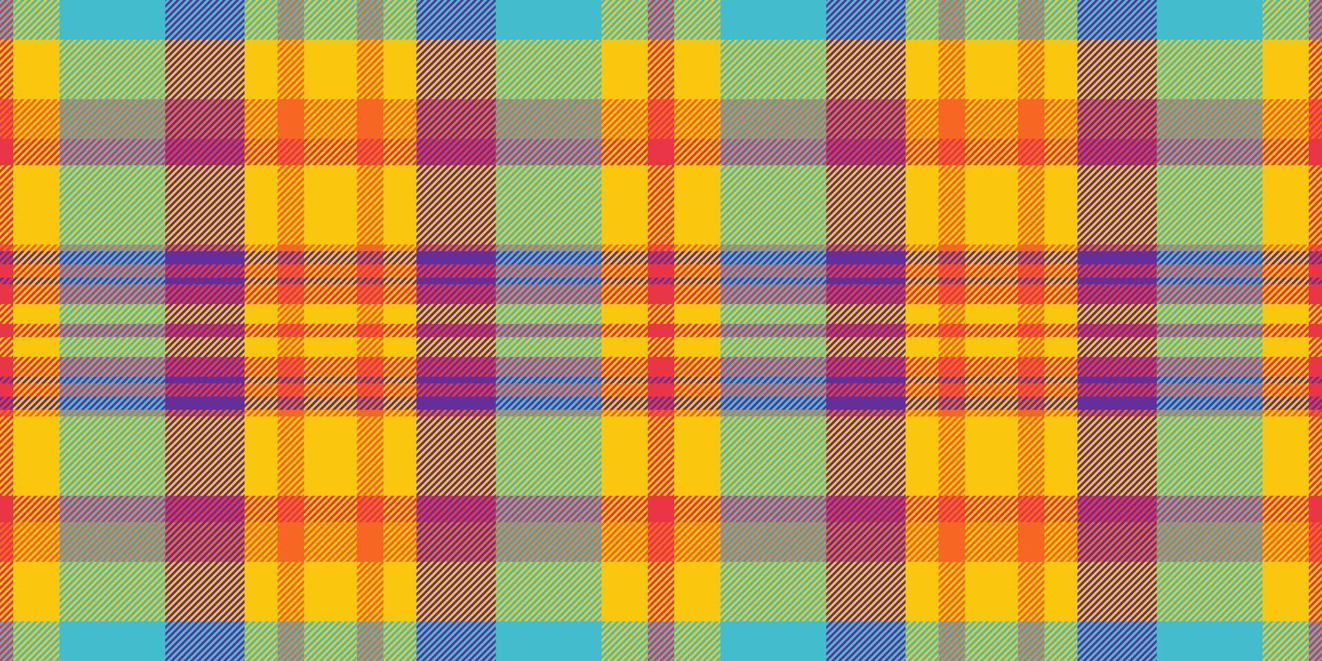 Britain pattern textile texture, individuality seamless check background. Size plaid fabric vector tartan in bright and cyan colors.