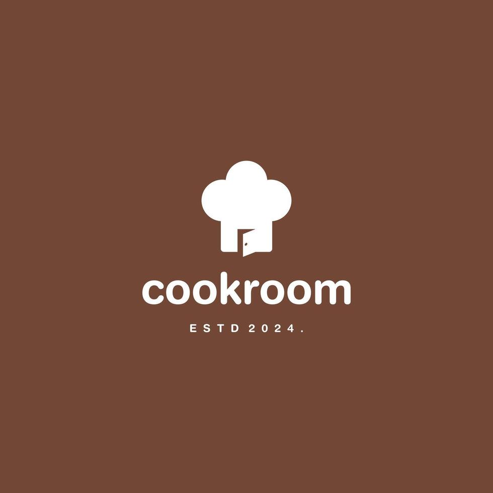 Cooking room logo design icon template vector