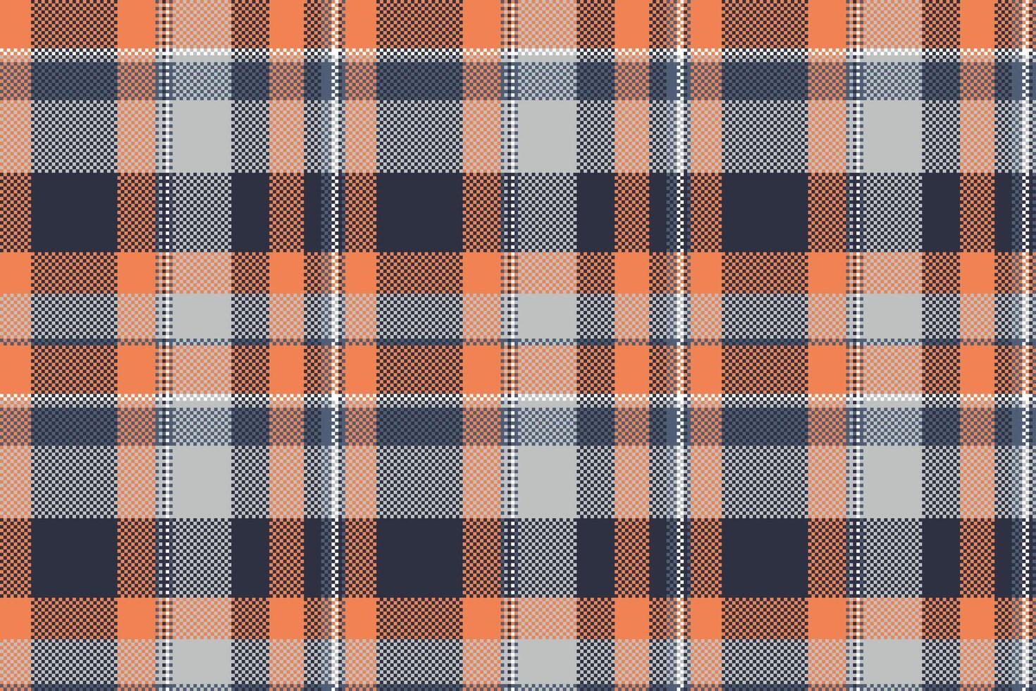 Scratch tartan fabric pattern, trousers background vector check. Decorative texture seamless textile plaid in dark and silver colors.