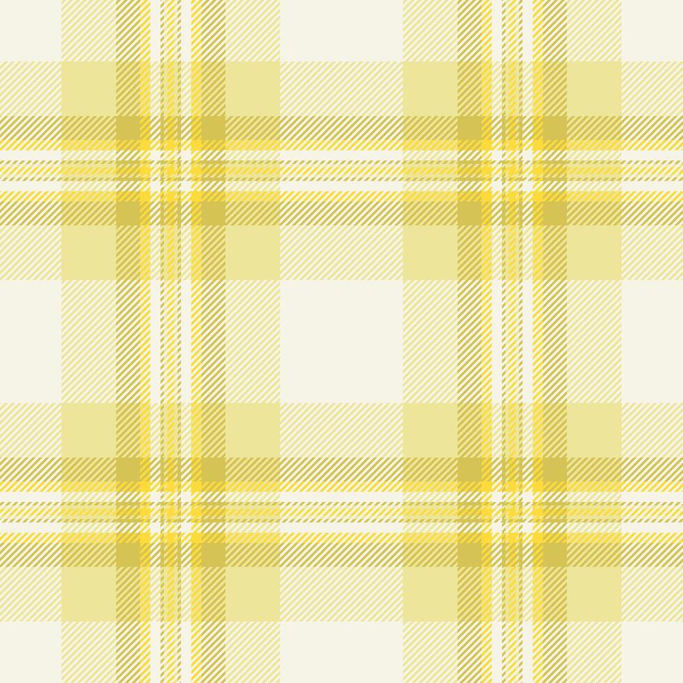 Textile vector fabric of seamless plaid texture with a tartan pattern check background.