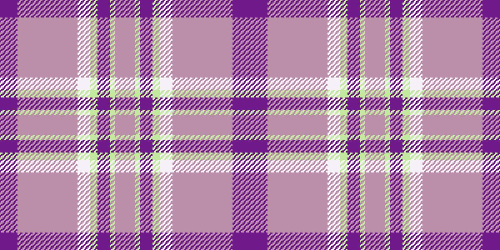 Wallpaper background tartan vector, multicolor check textile fabric. Screen pattern seamless plaid texture in pastel and purple colors. vector