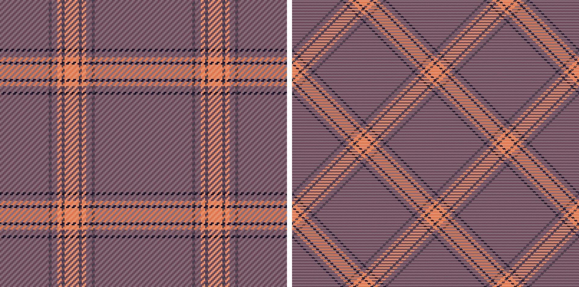 Plaid texture pattern of textile check vector with a seamless tartan fabric background.