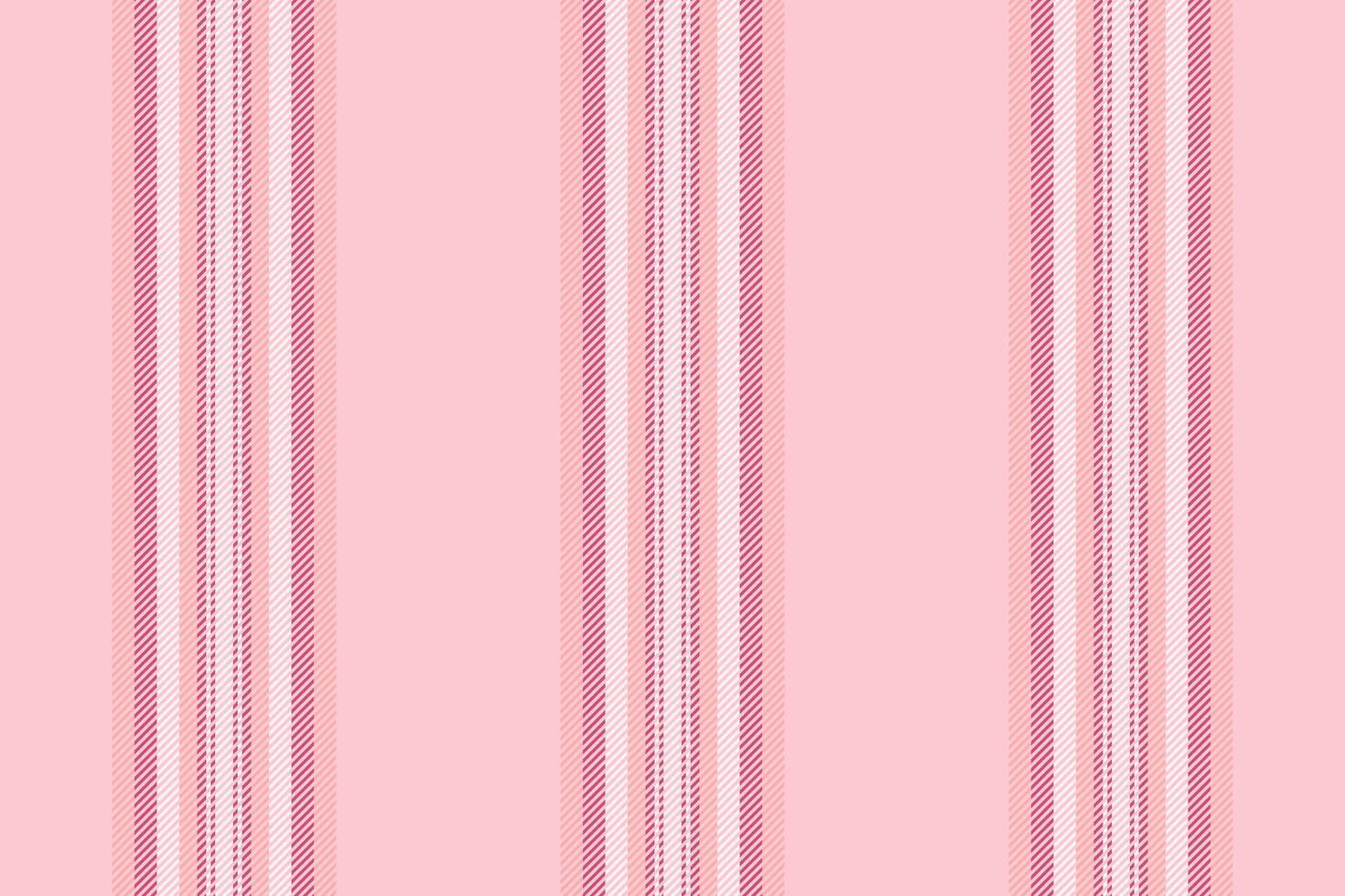 Handmade vector vertical texture, sewing stripe textile seamless. Curve fabric lines background pattern in light and red colors.