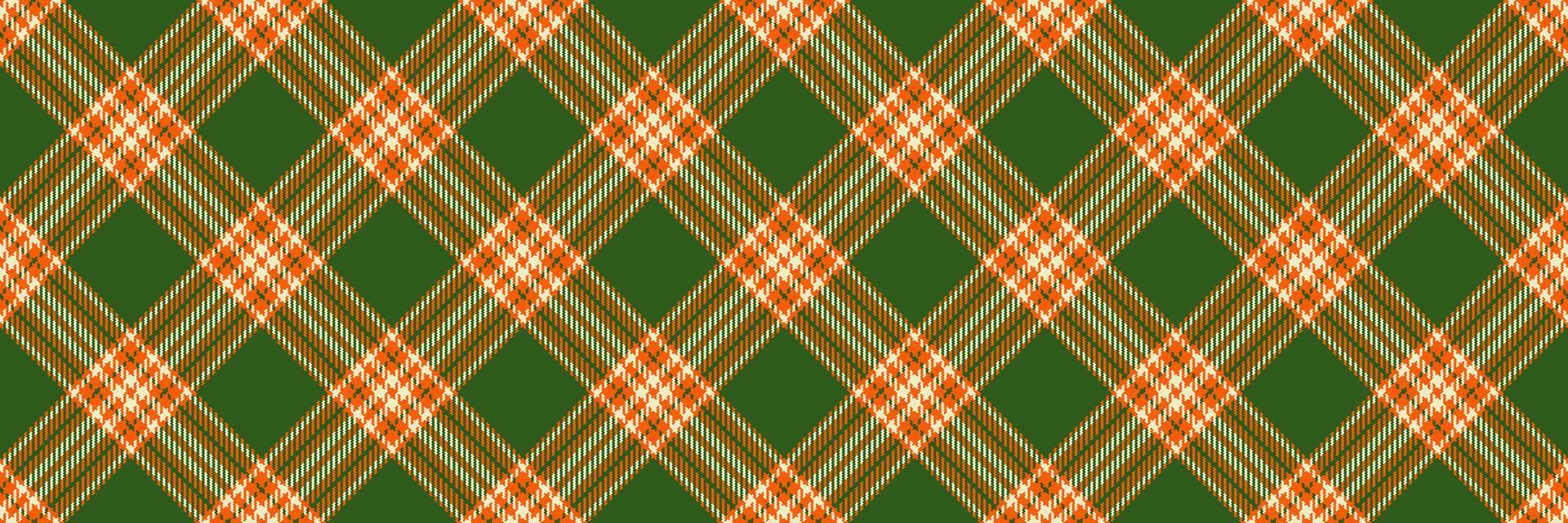 Craft background pattern tartan, plain vector seamless textile. Up plaid fabric check texture in green and bright colors.
