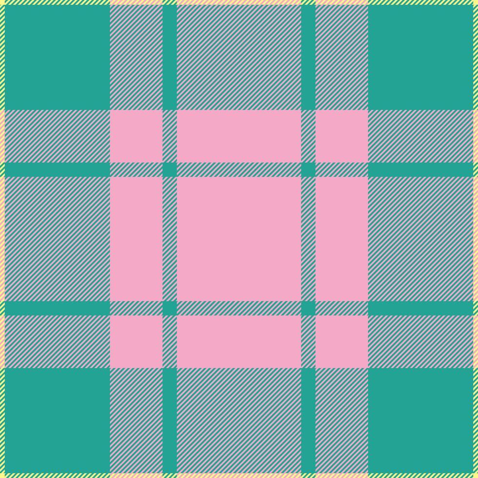 Check textile plaid of tartan vector fabric with a seamless background texture pattern.