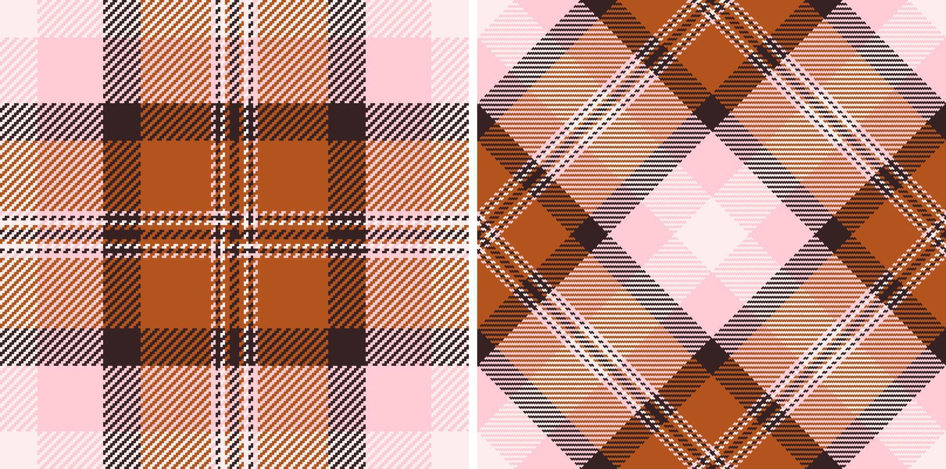 Check tartan texture of background plaid seamless with a pattern fabric textile vector. vector