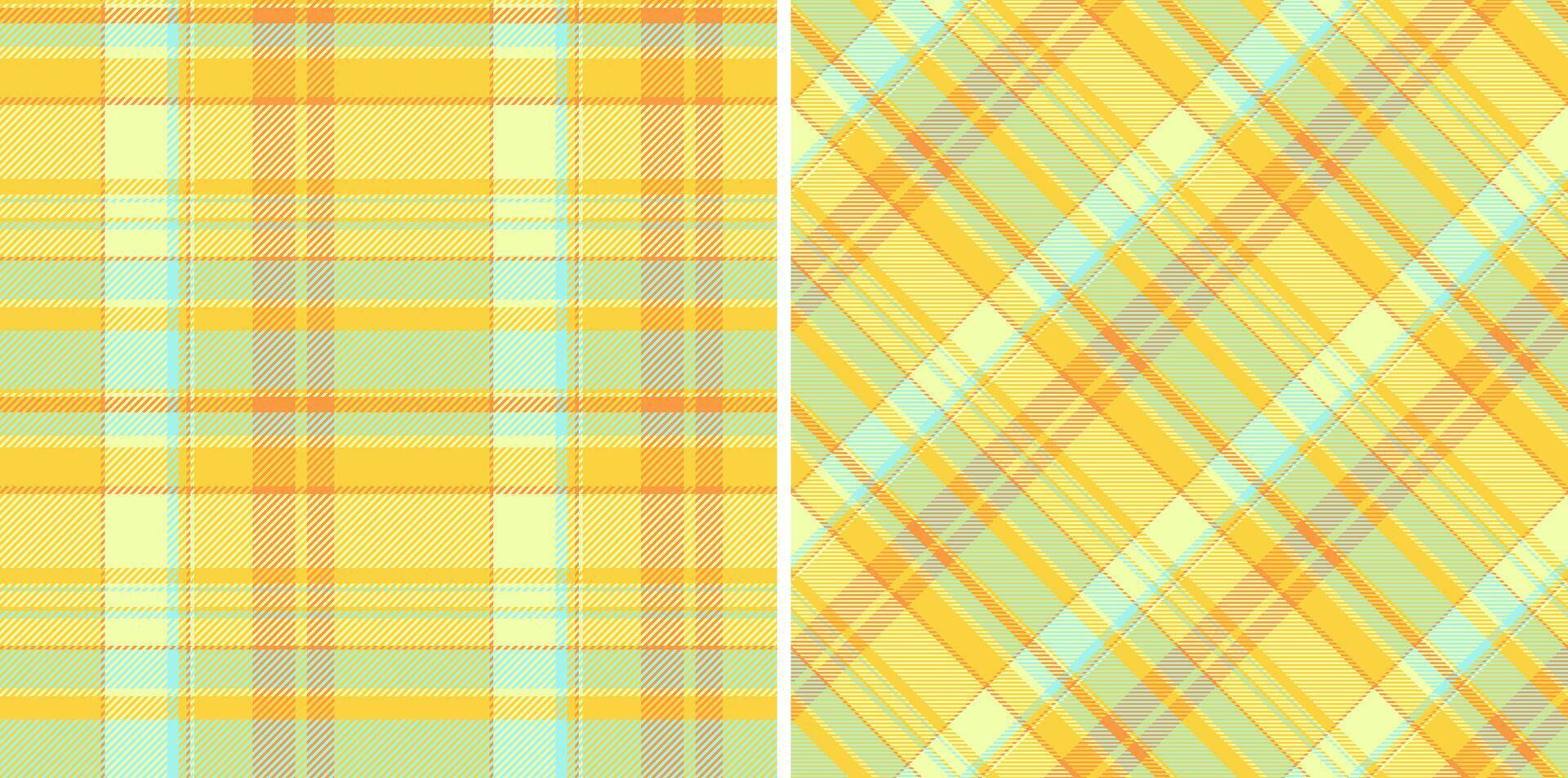 Pattern vector background of plaid tartan fabric with a textile seamless texture check. Set in light colors for stylish duvet cover designs.