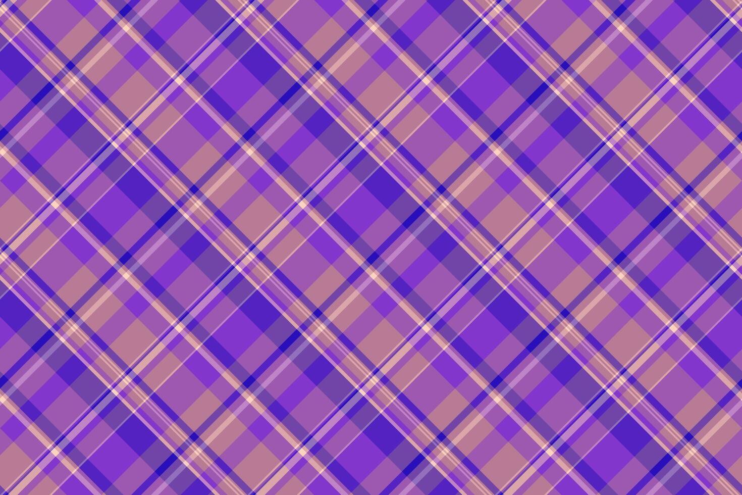 Copy space pattern background check, wide texture fabric tartan. Merry christmas seamless textile vector plaid in purple and violet colors.