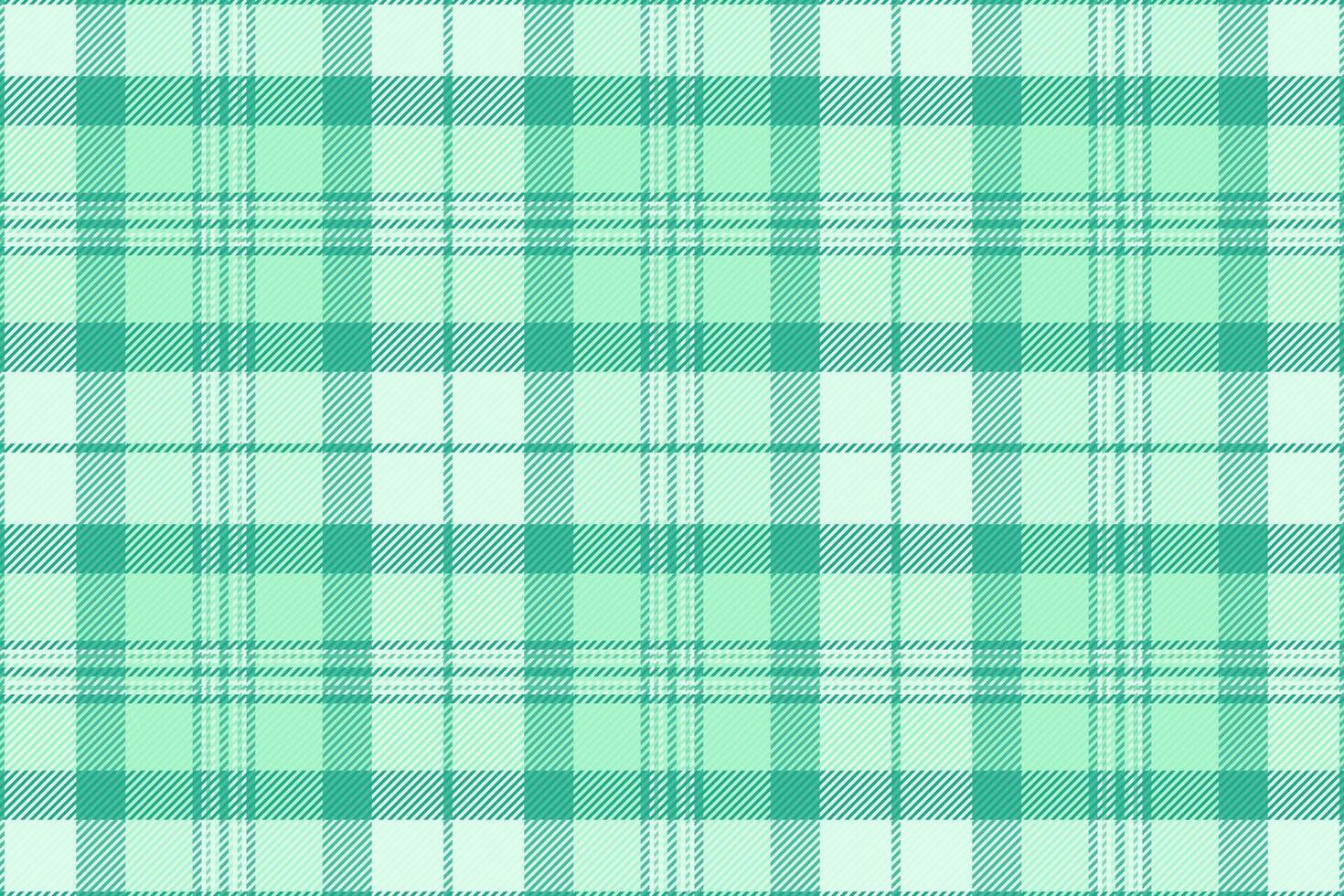 Deluxe fabric check seamless, velvet tartan pattern textile. Structure plaid vector texture background in light and teal colors.