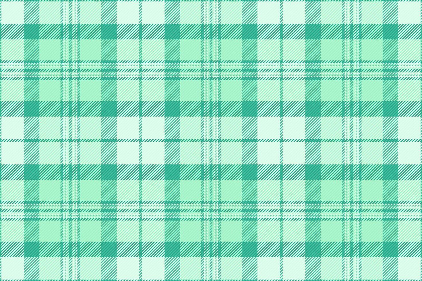 Deluxe fabric check seamless, velvet tartan pattern textile. Structure plaid vector texture background in light and teal colors.