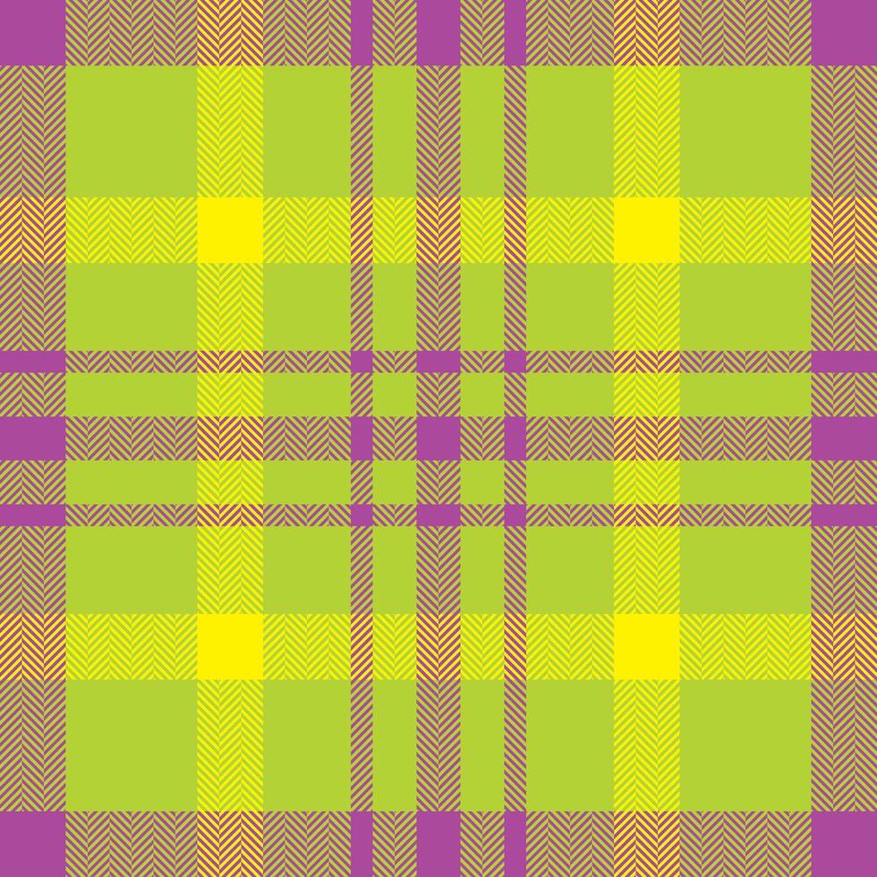 Plaid check pattern. Seamless fabric texture. Tartan textile print. vector