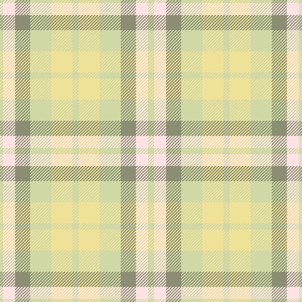 Plaid seamless pattern. Check fabric texture. Vector textile print.