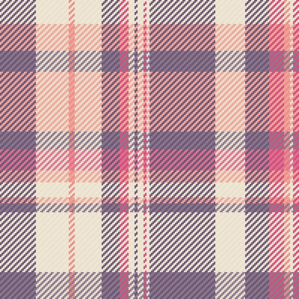 Tartan vector textile of plaid fabric pattern with a background check seamless texture.