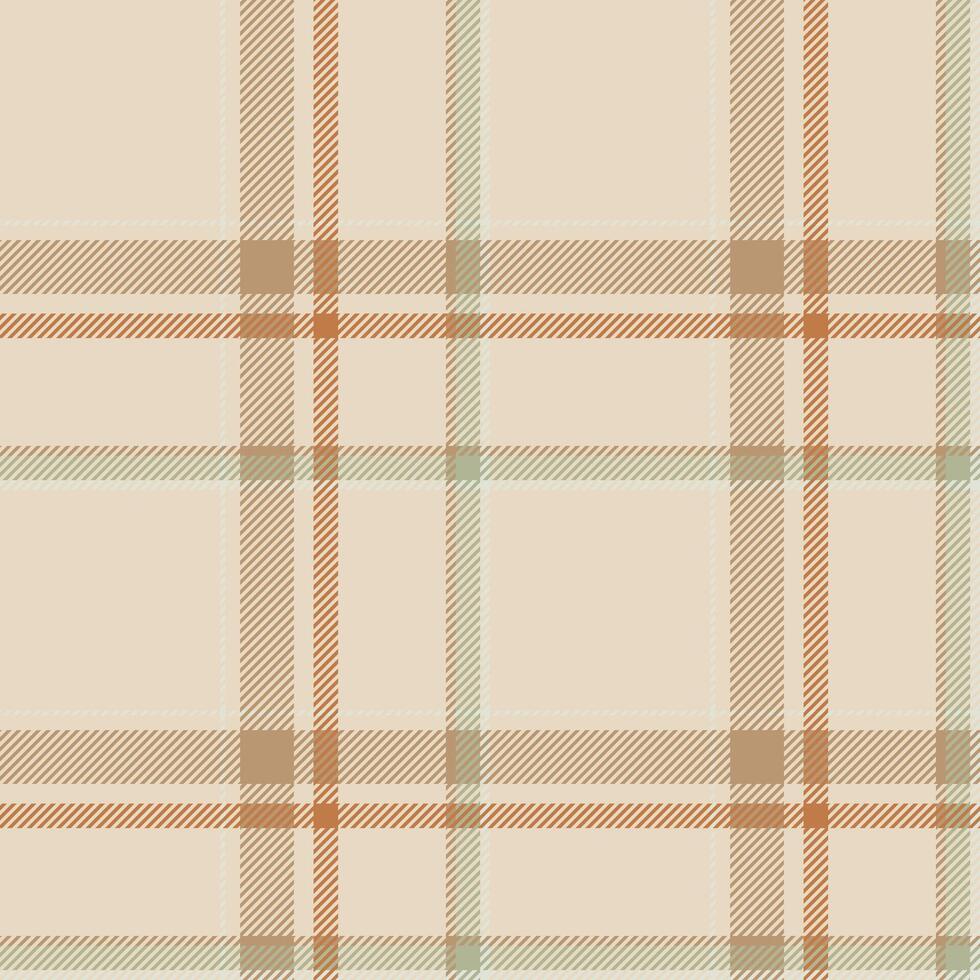 Plaid seamless pattern. Check fabric texture. Vector textile print.