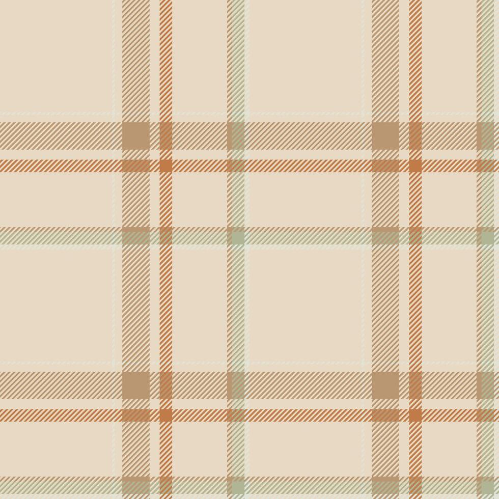 Plaid seamless pattern. Check fabric texture. Vector textile print.