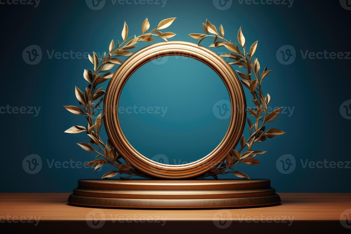 AI generated Celebrating success, podium award sign, symbolizing achievement, victory, and recognition in competitions, ceremonies, and events, a testament to excellence and accomplishment photo