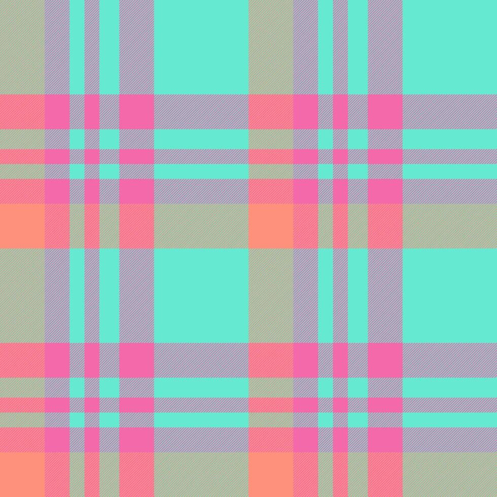 Seamless texture background of vector textile pattern with a check plaid tartan fabric.