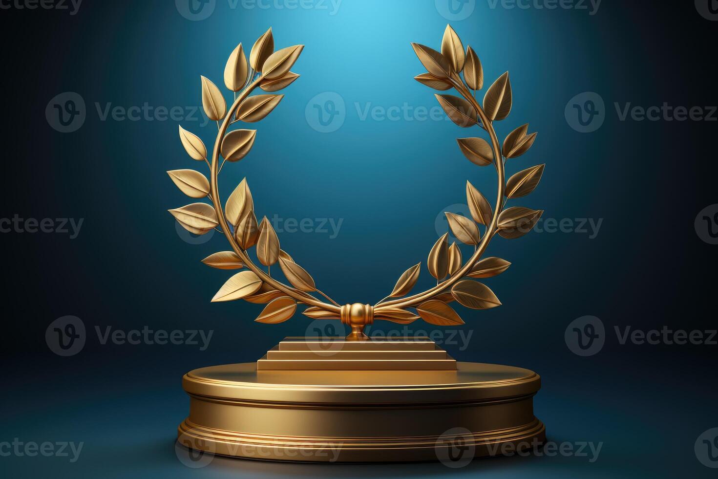 AI generated Celebrating success, podium award sign, symbolizing achievement, victory, and recognition in competitions, ceremonies, and events, a testament to excellence and accomplishment photo