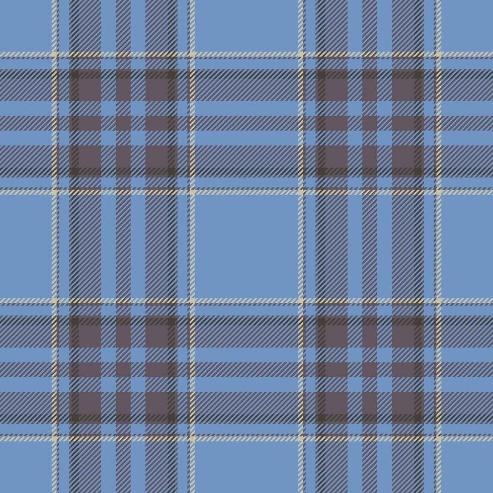 Plaid seamless pattern. Check fabric texture. Vector textile print.