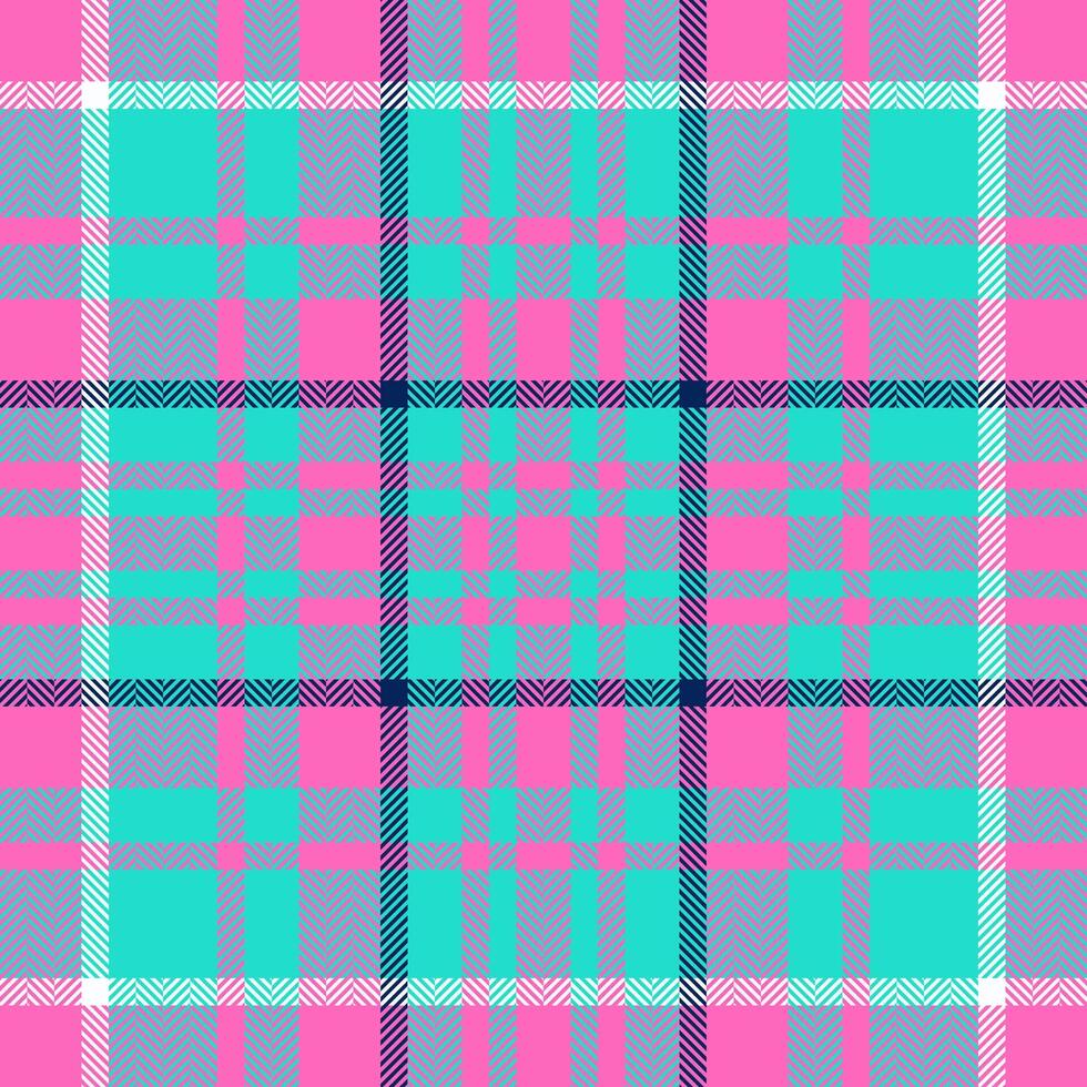 Plaid check pattern. Seamless fabric texture. Tartan textile print. vector