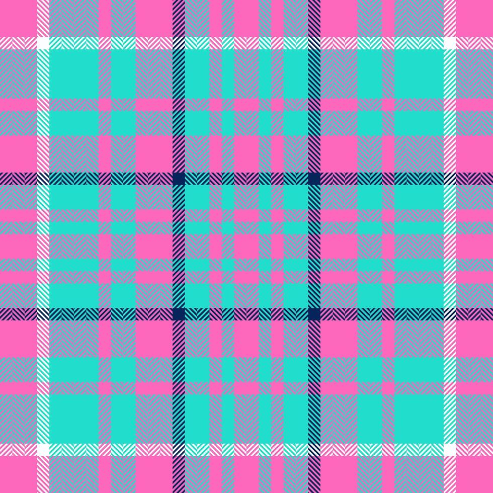 Plaid check pattern. Seamless fabric texture. Tartan textile print. vector