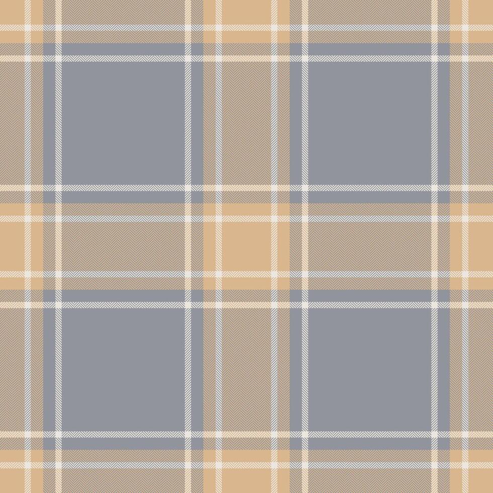 Plaid seamless pattern. Check fabric texture. Vector textile print.