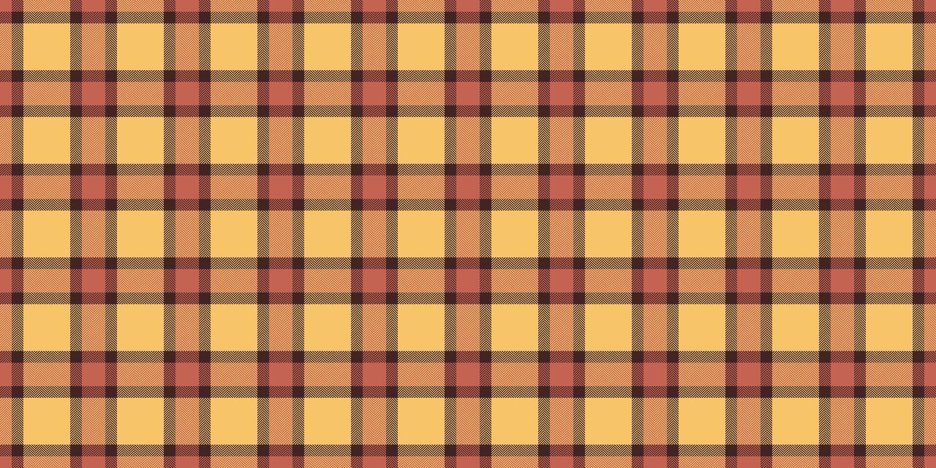 Canvas vector background tartan, bandanna plaid texture textile. Styling pattern check fabric seamless in amber and dark colors.