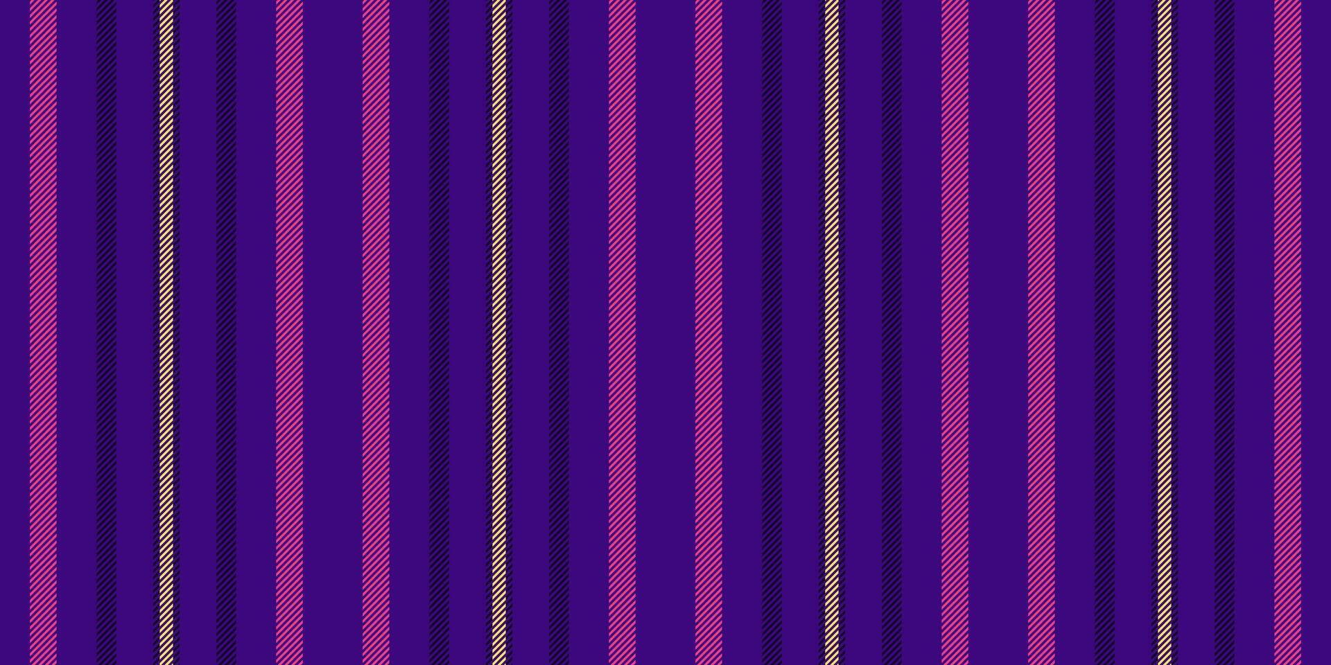 Curtain fabric texture pattern, machinery lines stripe background. Nice vector seamless textile vertical in violet and dark colors.