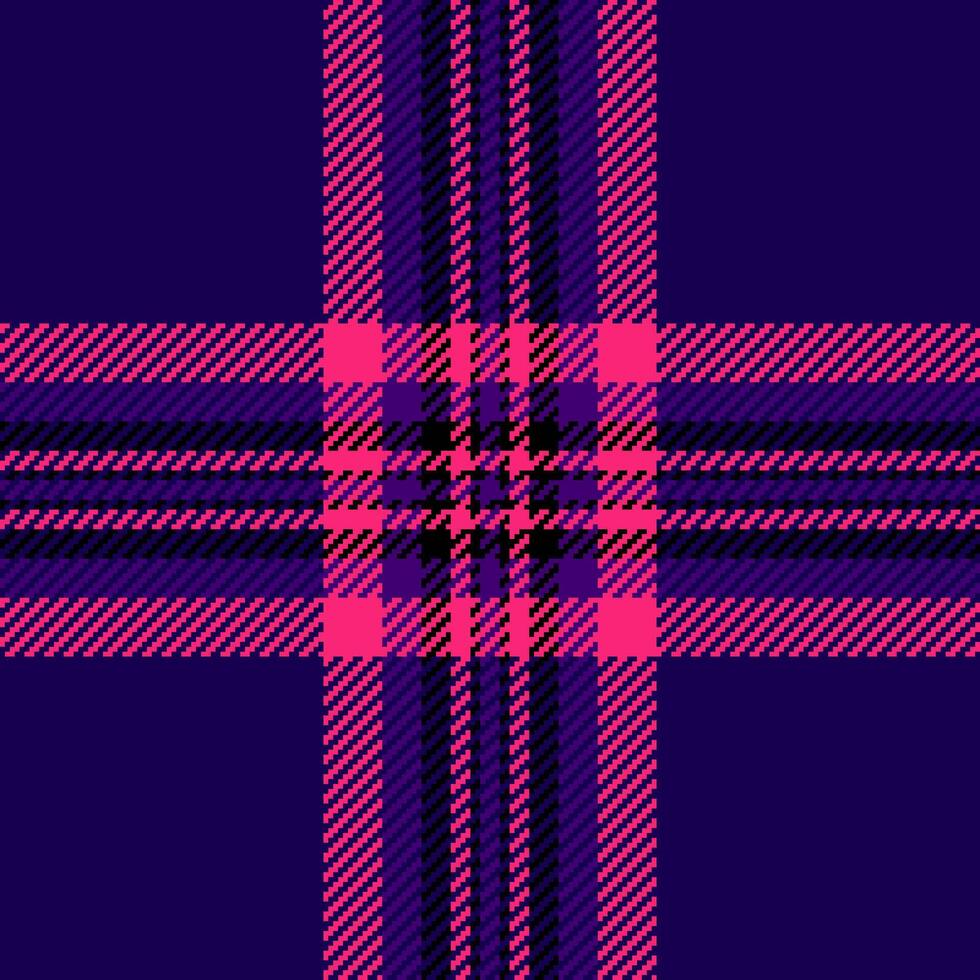 Textile design of textured plaid. Checkered fabric pattern swatch for shirt, dress, suit, wrapping paper print, invitation and gift card. vector