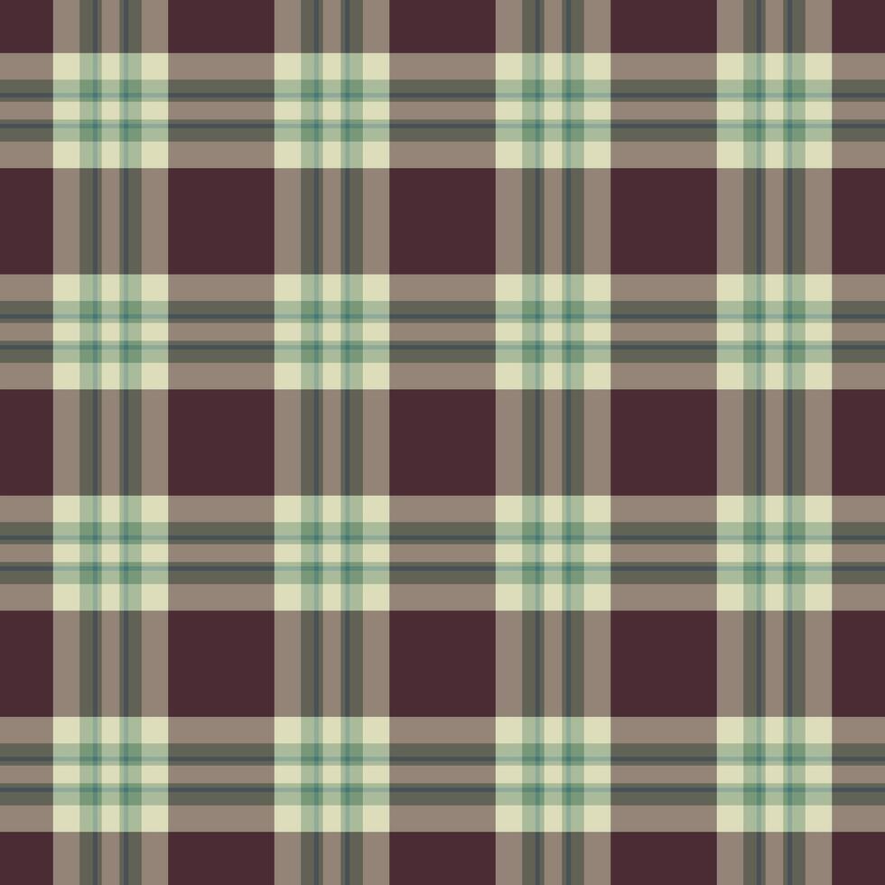 Plaid check pattern of background seamless vector with a textile fabric texture tartan.