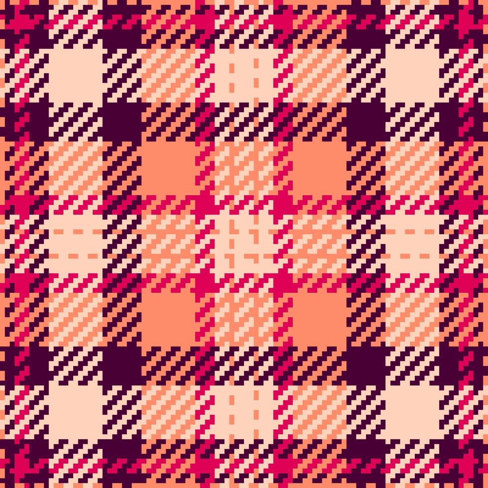 Textile design of textured plaid. Checkered fabric pattern swatch for shirt, dress, suit, wrapping paper print, invitation and gift card. vector