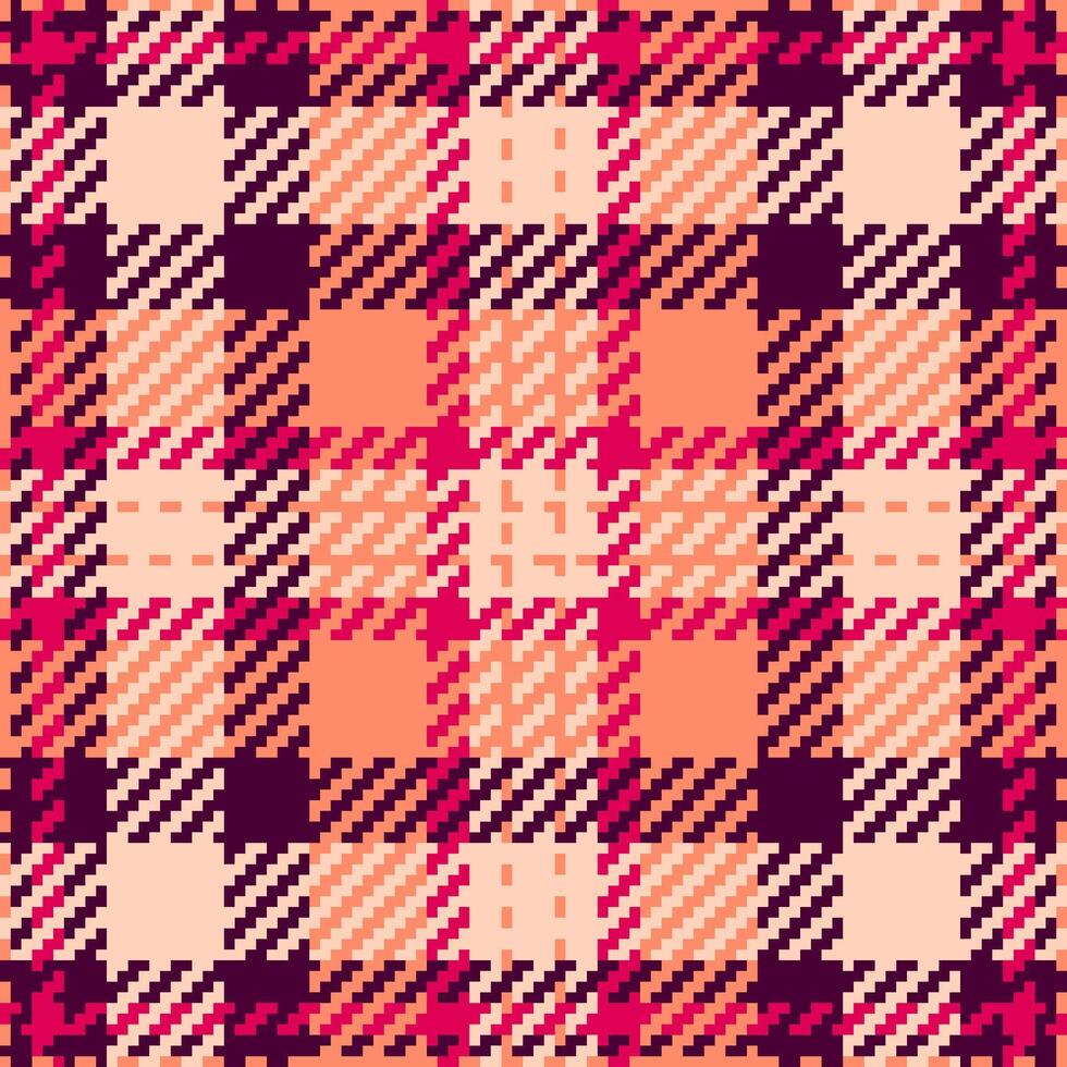 Textile design of textured plaid. Checkered fabric pattern swatch for shirt, dress, suit, wrapping paper print, invitation and gift card. vector