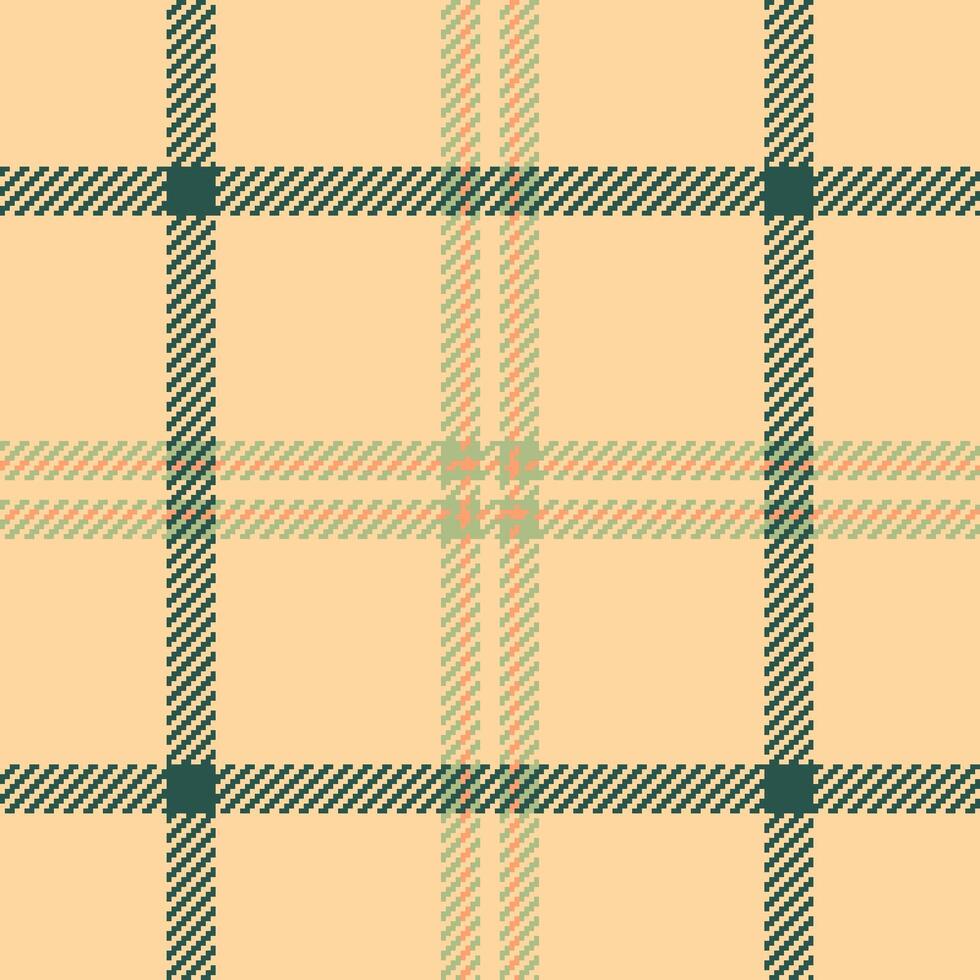 Plaid textile fabric of check seamless background with a vector pattern texture tartan.