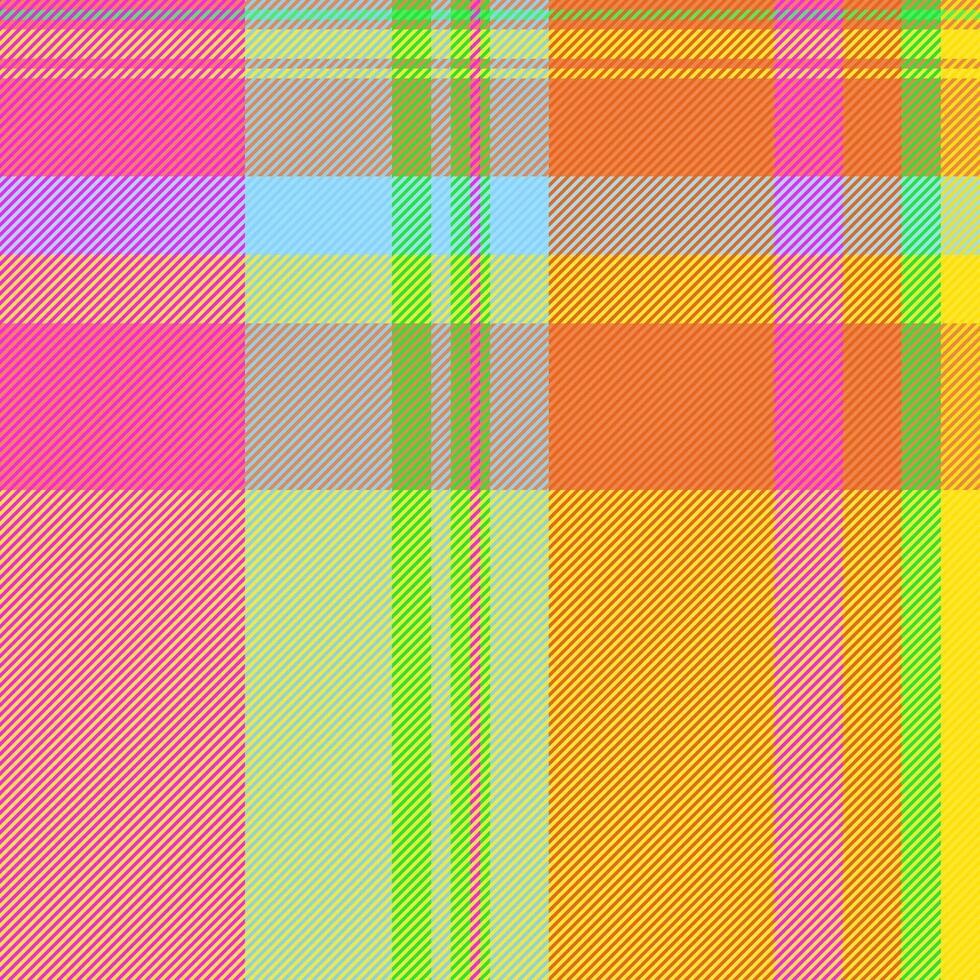 Nice texture seamless background, towel plaid vector tartan. Shop pattern check textile fabric in yellow and orange colors.