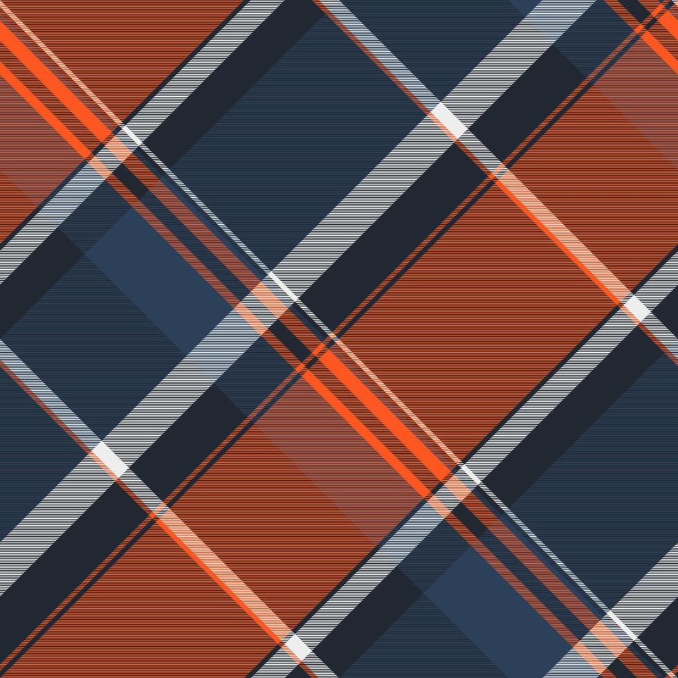 Tartan textile pattern of check background fabric with a texture seamless plaid vector. vector
