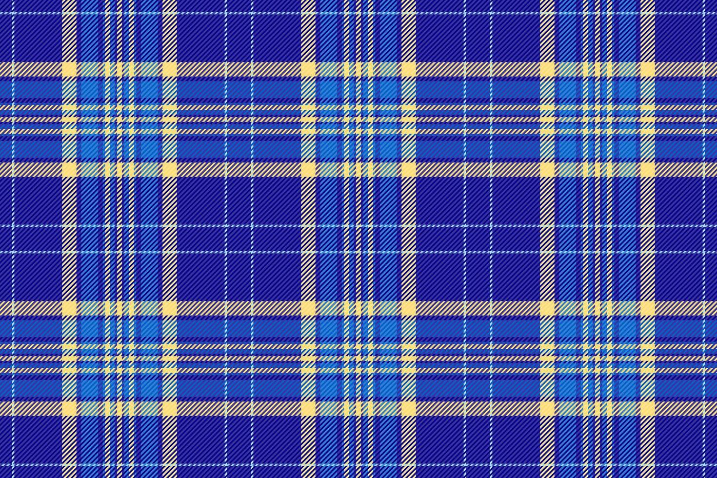 Summertime tartan vector texture, india plaid pattern background. Age check fabric textile seamless in indigo and blue colors.